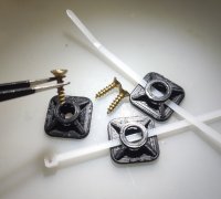 Customizable Zip-tie holder with hooks for pegboard  Kabelbinder-Halter  für Werkzeugwand #3DPrinting #3DThursday « Adafruit Industries – Makers,  hackers, artists, designers and engineers!