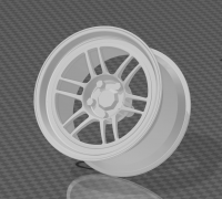 1/24 3D resin print wheels 20 inch Rotiform HUR-T for Tamiya Aoshima Hasegawa 