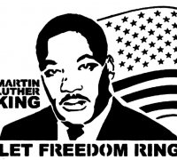martin luther king stencil