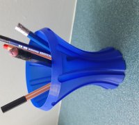 Wavy Pencil Holder - Vase mode by SNASA, Download free STL model