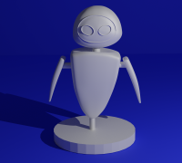 STL file EVA WALL E KEYCHAIN KEYCHAIN! 🗝️・3D printable model to