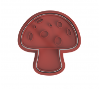 Mushroom Cookie Cutter by Fred, Download free STL model