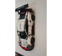 3D Printed Custom Wall Mount Hanger for Lego Technic 2022 Ford GT