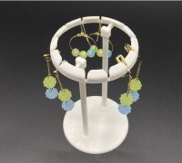 Earring stand: Rack with hangers by Repoholy, Download free STL model