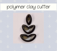 Clay Cutter Heart Freeform Shape F polymer Clay Earring Cutter UK