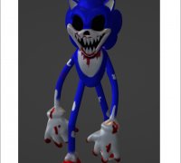Sonic EXE - Download Free 3D model by cleverdamontoutube  (@cleverdamontoutube) [2f29797]