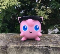 Jiggly Puff Pokémon Straw Topper STL File for 3D Printing 