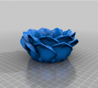 Flower mesh Ring | 3D Print Model