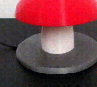 STL file Modern Mushroom Lamp 🍄・3D printing idea to download・Cults