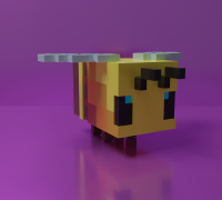Minecraft Bee by MarkGee, Download free STL model