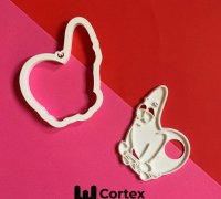 3D file Happy valentines day cookie cutter set of 8 💝・Model to download  and 3D print・Cults