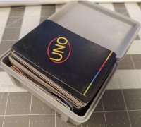 Uno Card Game 3D Printed Rugged Box & Card Holder 