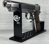3D file Colt 1911 grips cobra skeleton in standard size 💀・3D printable  model to download・Cults