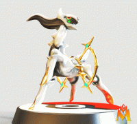 STL file Pokemon arceus (with cuts and plugs) 🐉・Template to download and  3D print・Cults