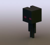 3D Printable Enderman minecraft by riyad boussifi