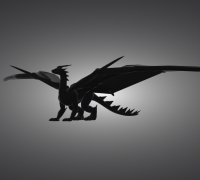 Free Shipping Flexible Articulated Flying Dragon/Flying Serpent Made in the USA 3d Printed