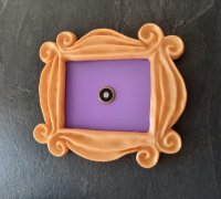 STL file Friends TV Show. Monica Iman peephole frame for instax mini  (instax mini friends peephole frame ) 🖼️・Design to download and 3D  print・Cults