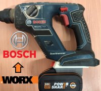Free STL file Einhell 18v X to Bosch ALL 🔋・Model to download and