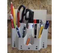 STL file Pencil organizer, pen box, wall mounted ✏️・3D print