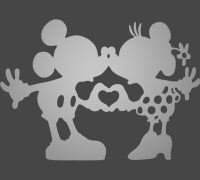 STL file Mickey & Minnie 🐉・3D print model to download・Cults