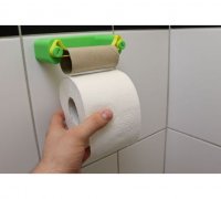 Minimalist Quick Change Toilet Paper Roll Holder by Chriswak, Download  free STL model