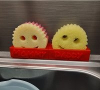 STL file Scrub Daddy Holder 🧽・3D print object to download・Cults