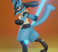 Pokemon Mega Charizard X (with cuts and plugs)