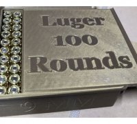STL file Ammo box 6.5 PRC ammunition storage 50 rounds ammo crate