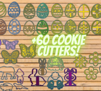 Easter cookie cutters by Maclab.sk, Download free STL model