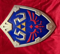 BOUCLIER Zelda Ocarina of Time N64(SHIELD) - key chain version by  RustyVince63, Download free STL model