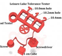 tolerance test 3D Models to Print - yeggi