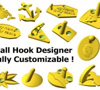 Adhesive Hook / Klebehaken by JAV3D, Download free STL model