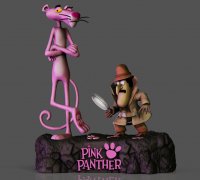 STL file Pink Panther Logo・3D printing idea to download・Cults