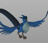 OBJ file Pokemon - Galarian Articuno(with cuts and as a whole