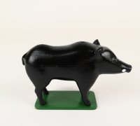 Animal en bois : Sanglier - Miniatures Factory