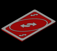 UNO Reverse card (classic) by Ornotermes, Download free STL model