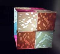 Free STL file Minecraft block lamp 🔦・3D printable model to download・Cults