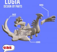 STL file LUGIA - FAN ART - POKEMON FIGURINE - 3D PRINT MODEL 🎨・Model to  download and 3D print・Cults