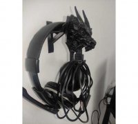 STL file Dragon Bust, Decoration, Headset Stand, Jewelry Holder