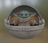 STL file Grogu Baby Yoda (simple)・3D print design to download・Cults