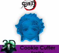 STL file TANJIRO COOKIE CUTTER - KIMETSU NO YAIBA 🍪・Template to download  and 3D print・Cults
