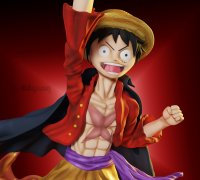 Free STL file Luffy One Piece - Pin multicolor 1 fusor 🧷・3D