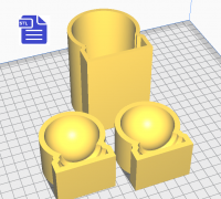 Bath Bomb Mold - Donut Set - Digital File to print 3D model 3D printable
