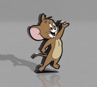 STL file Cutter Jerry (Tom and Jerry) 🍪・3D printable design to  download・Cults