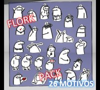 8 Pack of Flork meme | Art Board Print