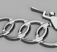 Audi logo by Boogie, Download free STL model