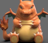 STL file Pokemon - Mega Charizard X Figure 🐉・3D printable model to  download・Cults