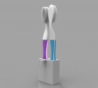 Archivo STL Soporte para cepillos de dientes 🛁・Objeto de