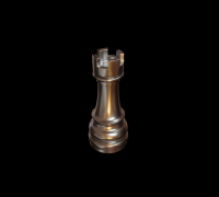 3D chessmen rook chess piece model - TurboSquid 1431177