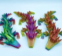 Spiky Dragon Fidget Toy - Articulated Spiky Dragon - 3D Printed Dragon -  Sensory Stress Fidget